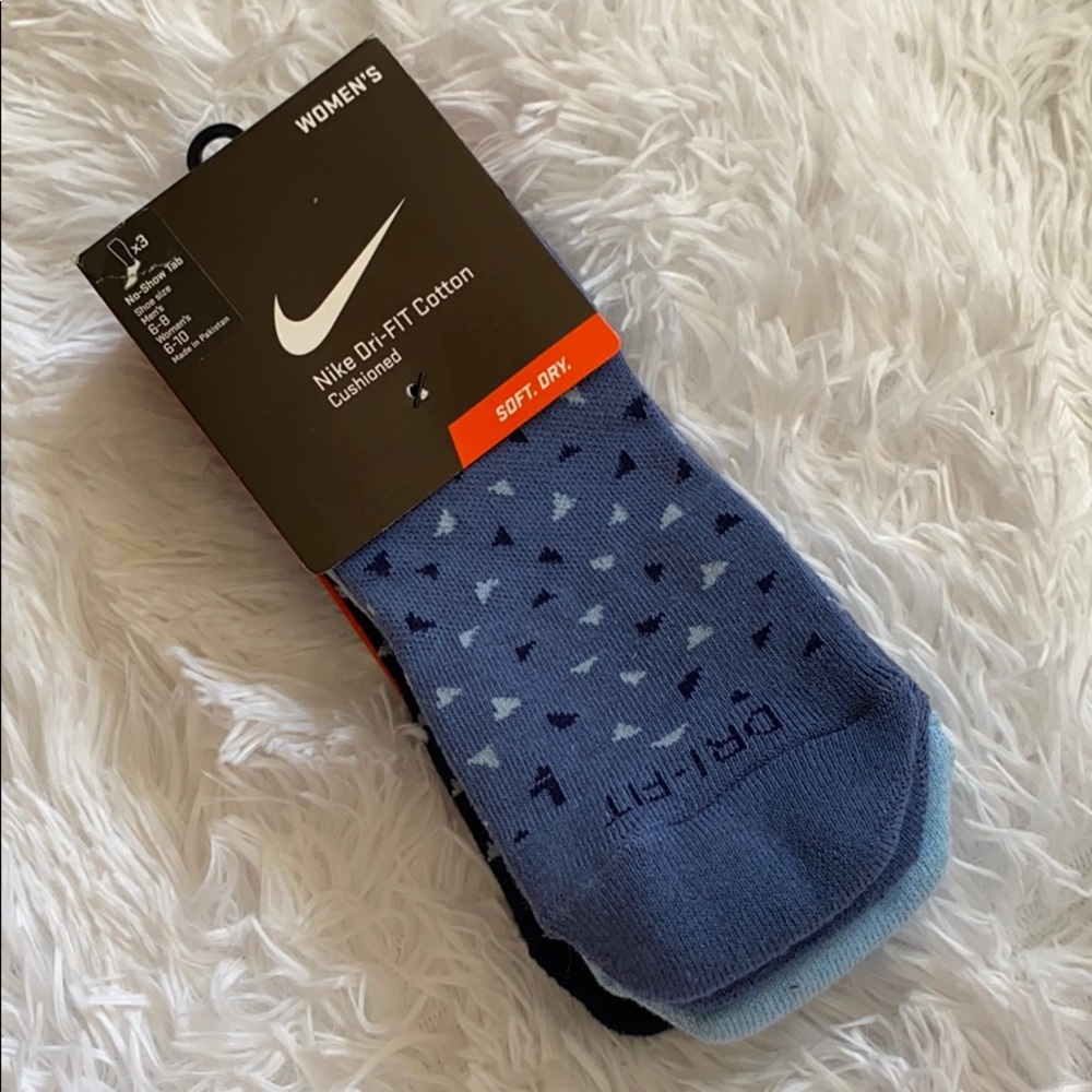 Nike Dri-FIT Cotton No-Show Tab Socks (1 pack)